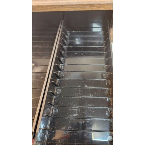 Vintage Wooden Cassette Storage Organizer With 3 Drawers Holds 42 tapes - Picture 16 of 16